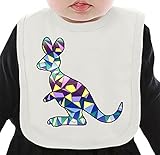 Geometric Kangaroo ネクタイを有する有機ビブ Medium
