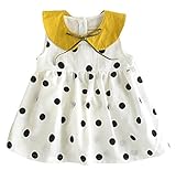 (ラボーグ)La Vogue 子供服 キッズ ワンピース ドレス フォーマル ドット柄 ノースリーブ プリンセスドレス ベビー 女の子 発表会 結婚式 七五三 ホワイト 73