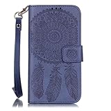 OMATENTI Galaxy S6 Edge ケース (強化ガラスフィルムを無料で贈ります), Samsung Galaxy S6 Edge 高級PUレザー ケース 手帳型 保護ケース カード収納ホ