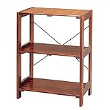 アイリスオーヤマ ラック 木製 ウッディラック 幅58.5×奥行35×高さ80cm ブラウン WOR-5308