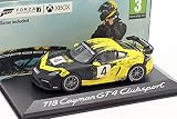 ミニチャンプス 1/43 ポルシェ 718 ケイマン GT4 クラブスポーツ 2019#4 イエロー/ブラック