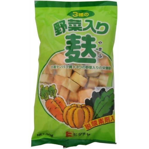 ヒタチヤ 3種の野菜入り麸