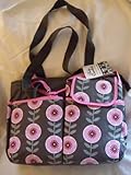 Baby Essentials Floral 5 in 1 diaper bag grey - pink by Baby Essentials