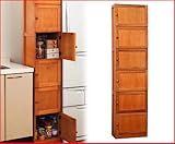 桐製すきま収納庫 6ドア 45cm幅