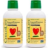 【2個セット】ChildLife Essentials (チャイルドライフエッセンシャルズ) 子供用液状カルシウムマグネシウム入り 473ml 子供サプリ【賞味期限2027年2月28日】