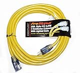 ProStyle 12 Gauge SJTW 3 Conductor 25 Foot Extension Cord With Lighted Ends - Yellow [並行輸入品]