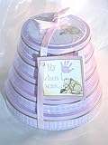 Maranda Ti Set Of Clay Impression Handprint Footprint Kit In Tin Tower Of Time New Baby Pink by Mara