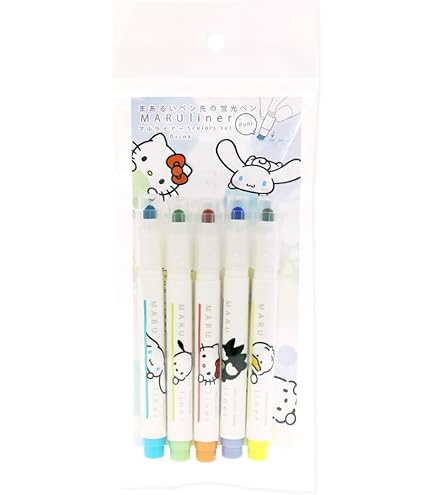 ハローキティ マスコット付き カラーペン ラメペン 蛍光ペン 9本セット 激レア ハローキティ マスコット付き カラーペン ラメペン 蛍光ペン 9本