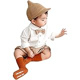 [Fairy Baby] エルフ ベビー ベビーフォーマル 男の子 ベビー服 紳士服スーツ 上下セット 長袖シャツ 洋装フォーマル キッズ コットン 結婚式 蝶ネクタイ付き