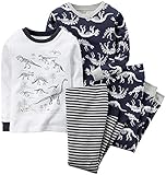 Carter's Baby Boys' 4 Piece PJ Set (Baby) - Dino - 6 Months [並行輸入品]