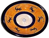 Lizard Ceramic Talavera Sink by Fine Crafts & Imports