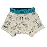 （オーシャンアンドグラウンド）Ocean＆Ground ボクサーパンツアイランドカフェ Island cafe男の子/下着/肌着 130 ネイビーブルー