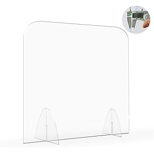 パーテーション 衝立 600x600x5mm 窓なし 仕切り板 透明 デスク用 樹脂アクリル 角丸加工 飛沫防止 組立式