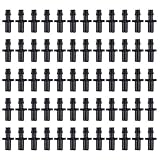 Flameer 約50個入り　農業　庭　灌漑用　1/4インチ　プラスチック　ホース　ドリップ　ノズル　フィッティング