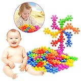100+Pcs/Bag Plum Blossom Shaped Building Block Toy Plastic Colorful Baby Early Educational Toys Chil