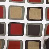 Cotton Tale Designs Houndstooth Fabric White Background with Square Print [並行輸入品]