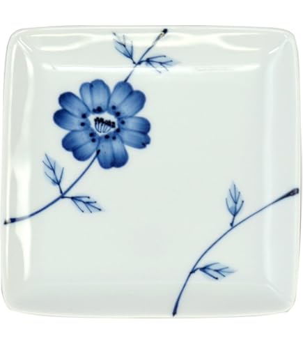 Amazon｜九谷焼虚空蔵窯 19cm角皿 赤絵椿｜小皿 オンライン通販