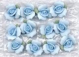 磁器ビスク5 / 8 " Blue Roses追加Beauty to many creative crafts ( 12 / Pkg )