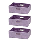 アイリスオーヤマ　3個セット　インナーボックス　浅型IB-38　パープル