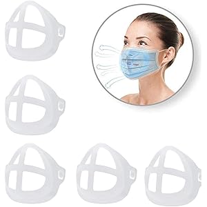 夏用 ひんやりプラケット インナーサポートブラケット 鼻筋クッション 口鼻 メイク崩れ防止 柔らかい 呼吸空間増やす 柔らかい通気性 (ホワイト)