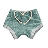 ベビー　子供服　ショートパンツ　女の子　男の子　ハーフパンツ　無地　柔らかい　可愛い　キッズ　赤ちゃん　PPパンツ　出産祝い　お出かけ　普段着 (80, グリーン)