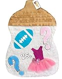 apinata4u FootballまたはTutus Gender RevealベビーボトルPinataプル文字列スタイル