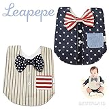 （名入れ 刺繍 承ります）Leapepe　KOBE　レアペペ　STAR & STRIPE スターアンドストライプ ベビー　赤ちゃん　スタイ　　おめかし　エプロンよだれかけ　6か月-2才ごろまで　出産祝