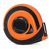 Tacklife TM-C01巻尺 20ｍ 15ｍｍ幅 メートル目盛 一般測定・道路・鉄道・電気工事可用 ガラス繊維製 テープメジャー 手動ハンドル