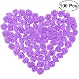 Vosarea 100PCS 3.5センチメートル人工泡は、DIYブーケのウェディングパーティの家の装飾（紫）