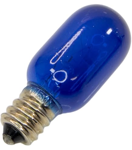 Amazon | 旭光 ナツメ球 T20カラー 110V15W 口金:E12 透明ブルー