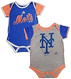 新しいYork Metsベビー/幼児2 Piece Creeper Set