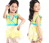 水着 女児　キッズ 水着　　ベビー水着　児童　ビーチ　水着　女の子タンキニ　子供水着　乳児スイミングウェア　女の子水着  海水浴　水着　つなぎ ワンピース 水着　花　水玉　連体式水着 (8サイズ)