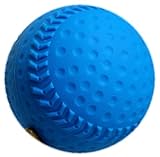 【マイカラーボール】3ｲﾝﾁ／直径7.5㎝ マイカラー野球ボール 軟式野球柄 1個 (青)