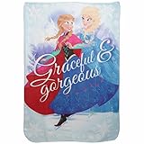 (ディズニー) Disney キッズ・子供用 ガールズ アナと雪の女王 フリースブランケット あったか フリース毛布 冬 女の子 (100cm x 150cm) (マルチカラー)