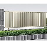 サビに強い　YKK ap　シンプレオフェンスST1型　本体　T100　【高さ100ｃｍ用　たてスリット　半目隠しタイプ　アルミフェンス　柵】 　プラチナステン