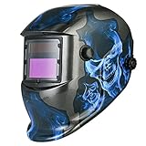 KKmoon 自動遮光 溶接面 溶接ヘルメット TIG MIG ソーラーパワーヘッドバンド調整可能