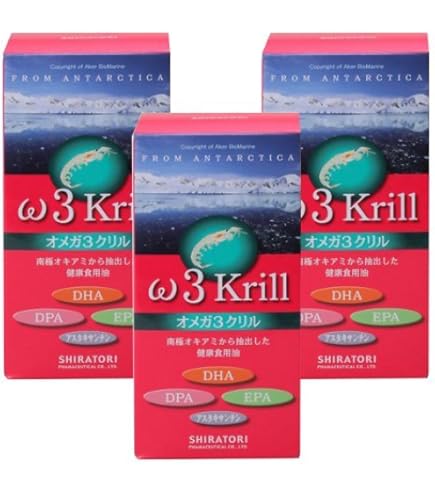 Amazon | オメガ3クリル 80粒 | 白鳥薬品 | オメガ3