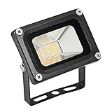 Wunes(TM) 防水220V 10W屋外ライトLED投光器サーチライトストリートランドスケープガーデンプロジェクターランプ1000LMミニLEDフラッドライト [ 暖かい白 ]