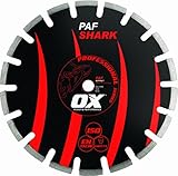 OX OX-PAF-18 Professional Asphalt 18-Inch Walk-Behind Saw Diamond Blade, 1-Inch bore [並行輸入品]