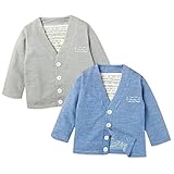 ベビー服 男の子 アウター カーディガン スラブ天竺 Vネック 前開き 男児 ベビー (2.ネイビー/90cm)