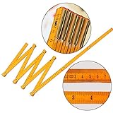 Newest Folding Ruler Wooden Yardスティックルーラー木製Carpenterメトリック測定ツール200 cm
