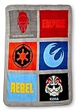 Disney Star Wars Plush Throw, Empire vs Rebel [並行輸入品]