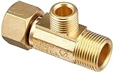 Mueller 993-015NL 3/8" X 1/4" Brass Low Lead Tee Angle & Straight Stop [並行輸入品]
