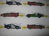 Authentic Kids Colorful Race Cars Twin Sheet Set [並行輸入品]