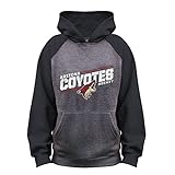 NHL Arizona Coyotesフレンチテリーラグランフード、M、チャコール/ブラック