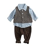 (ベビーゴー)babygo 韓国 子供服 ベスト＆ポロシャツ＆パンツの3点セット ベビー服セット 出産祝い 95