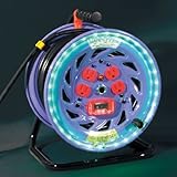 日動工業 LEDラインドラム(屋内型) 過負荷漏電保護専用 30m グリーン FLL-EK34-G