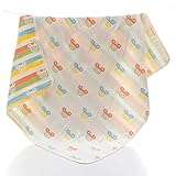 ange select 6重 ガーゼケット 110×110cm 通気 速乾 コットン 寝具 ベビー キッズ (イエロー)