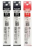 ボールペン 替え芯 LPTRF-10S4 ジュースアップ 0.4mm セット (ブラック、ブラック、レッド) ブラック２本 レッド１本 計３本セット
