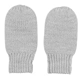 Polarn O PyretソフトメリノウールThumble Mittens カラー: グレー